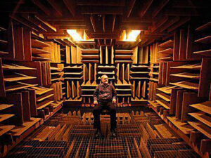 anechoic-chamber with person in it